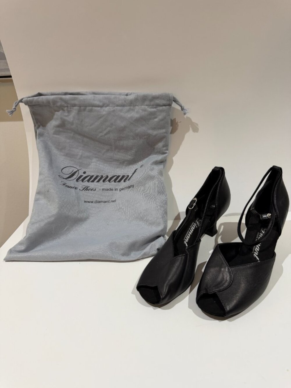 Diamant Open Toe Ballroom Dance Shoes Diamant 6 approximately 8.5 US/39.5 EU